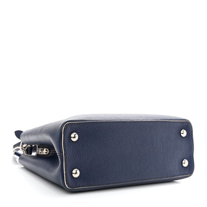 Louis Vuitton Taurillon Capucines PM Blue White 4 of 11