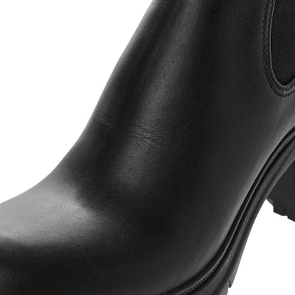 Prada Vitello Montana Lug Sole Chelsea 55mm Boots 40.5 Black 9 of 9