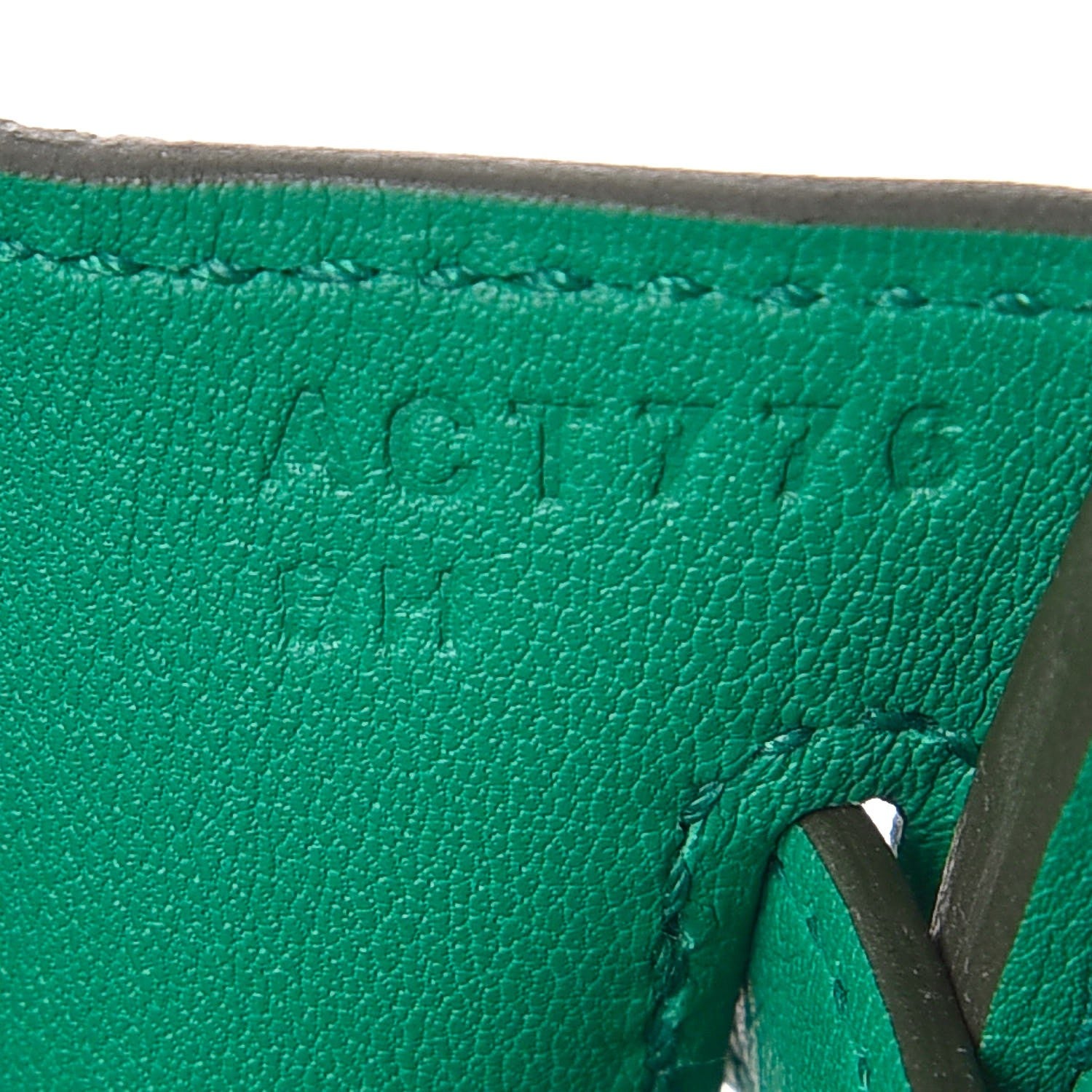 Hermes Swift Birkin 25 Vert Vertigo 7 of 7