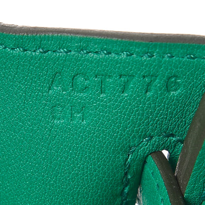 Hermes Swift Birkin 25 Vert Vertigo 7 of 7
