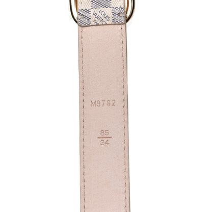 Louis Vuitton Damier Azur 25mm Mini Belt 85 34 3 of 6