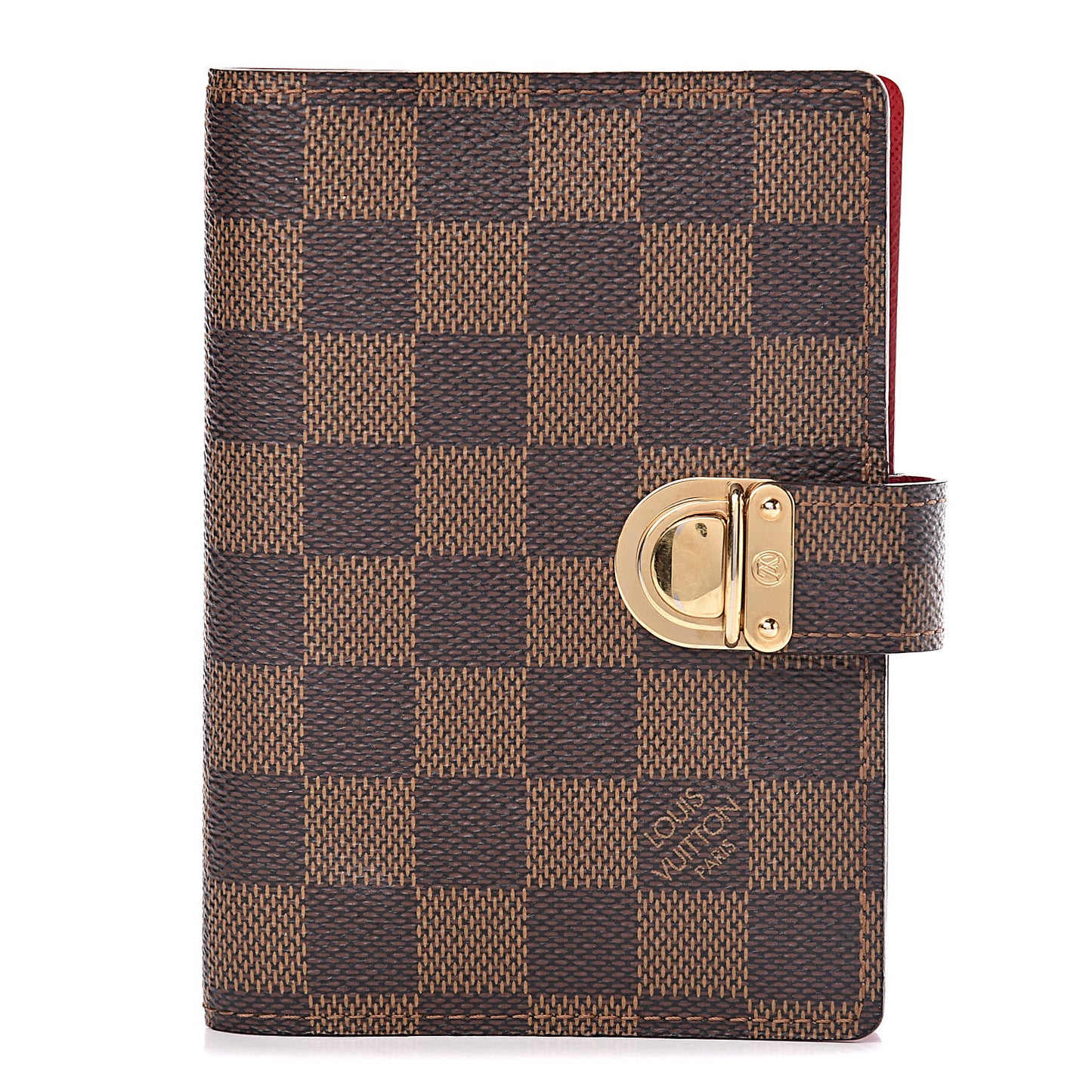 Damier Ebene Koala Small Ring Agenda Cover Red