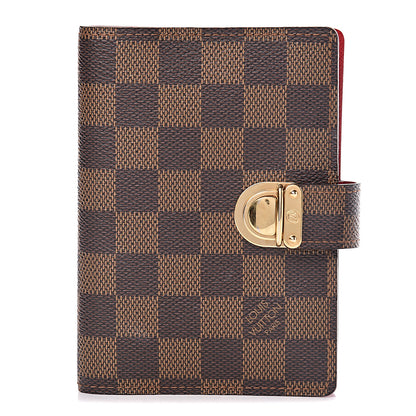Louis Vuitton Damier Ebene Koala Small Ring Agenda Cover Red 1 of 6