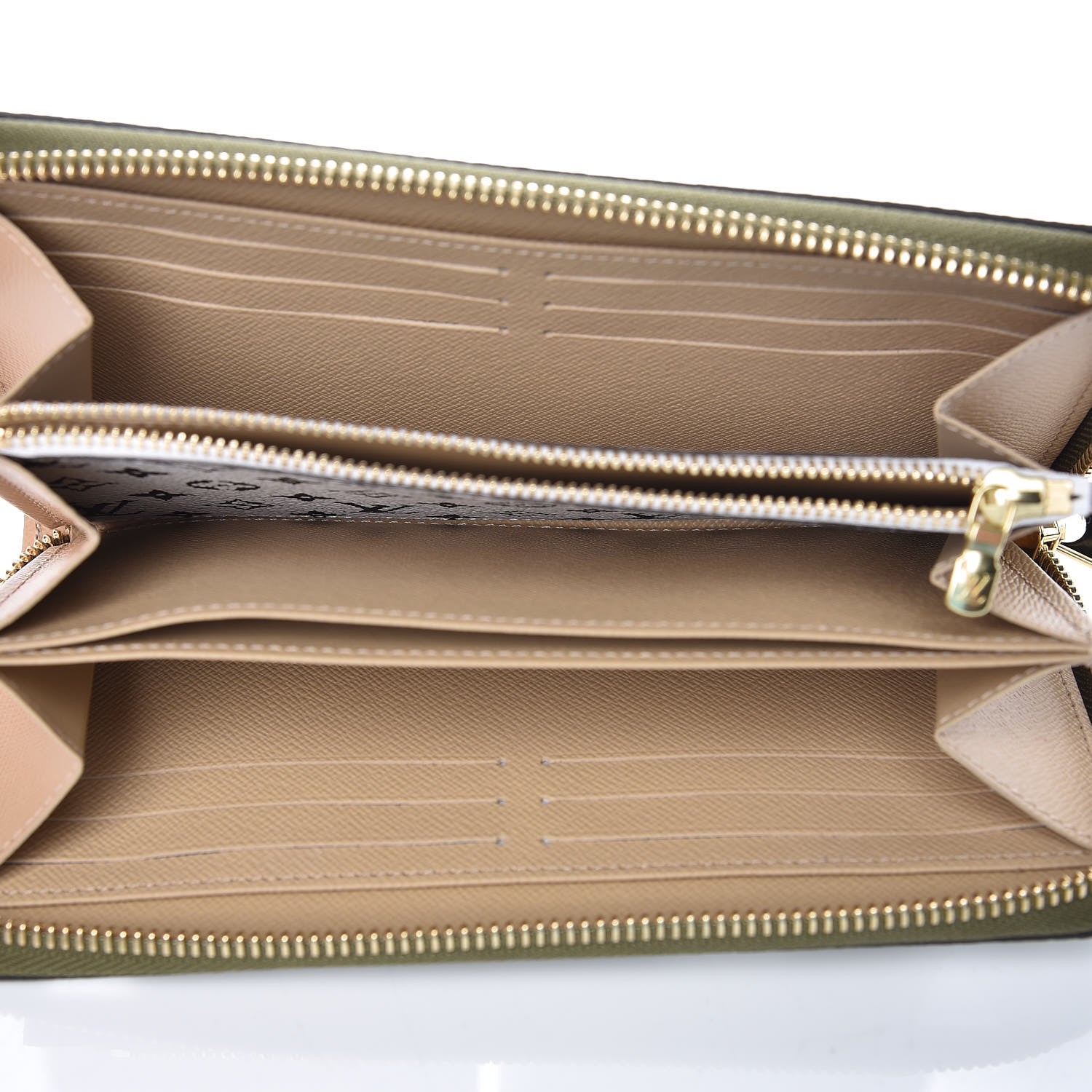 Louis Vuitton Monogram Giant Zippy Wallet Kaki White 5 of 7
