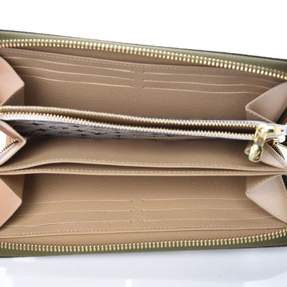Louis Vuitton Monogram Giant Zippy Wallet Kaki White 5 of 7