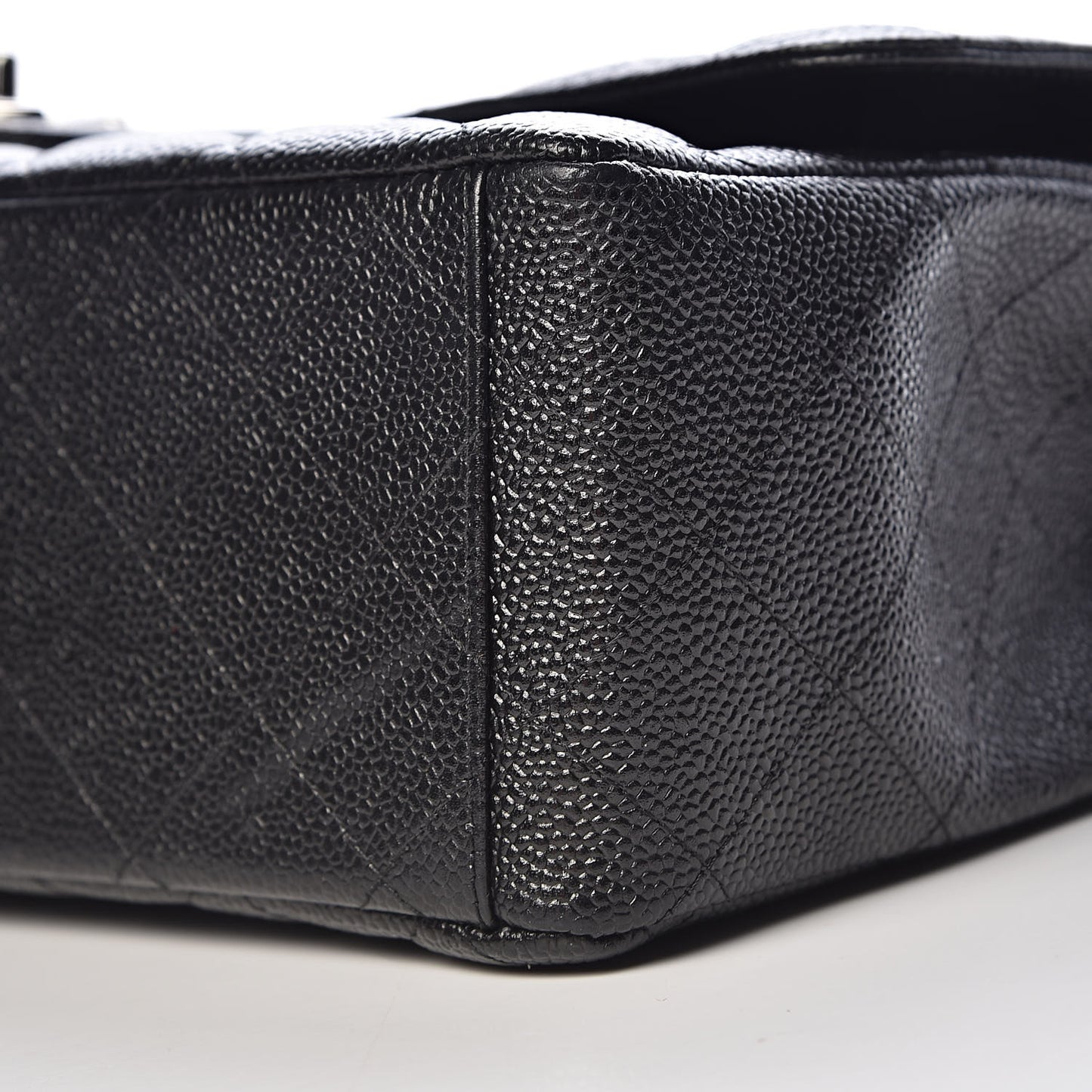 Caviar Quilted Maxi Double Flap Black