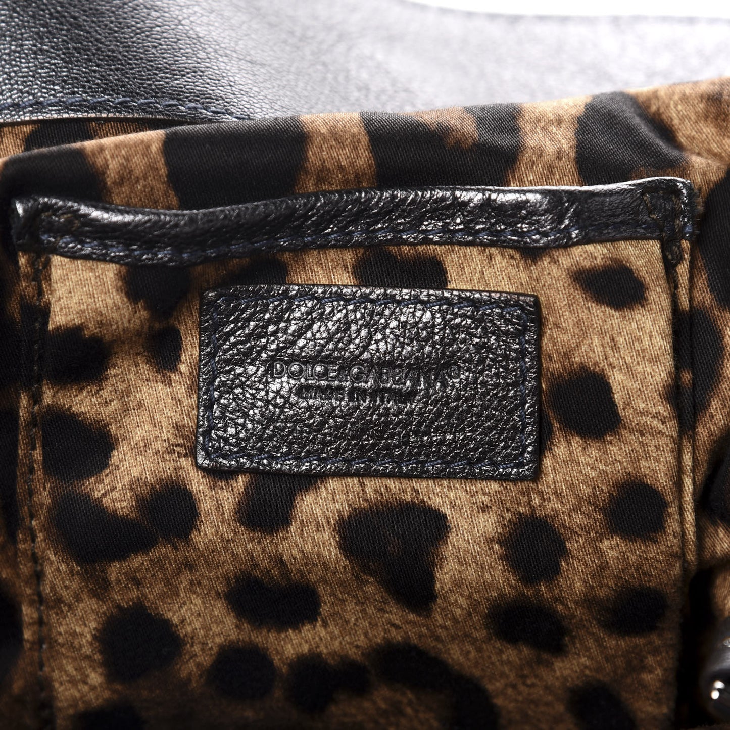 Calfskin Tote Metallic Silver