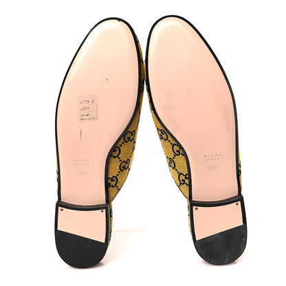 Gucci Monogram Multicolor Malaga Kid Horsebit Womens Princetown Slippers 38.5 Yellow Blue 5 of 9