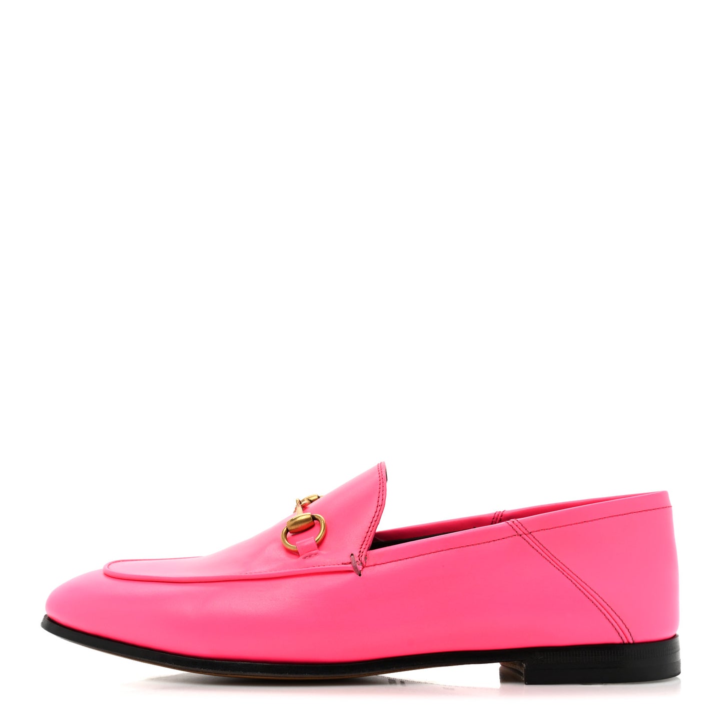 Apollo Fluo Calfskin Malaga Kid Womens Brixton Horsebit Loafers 38 Fuxia Fluo