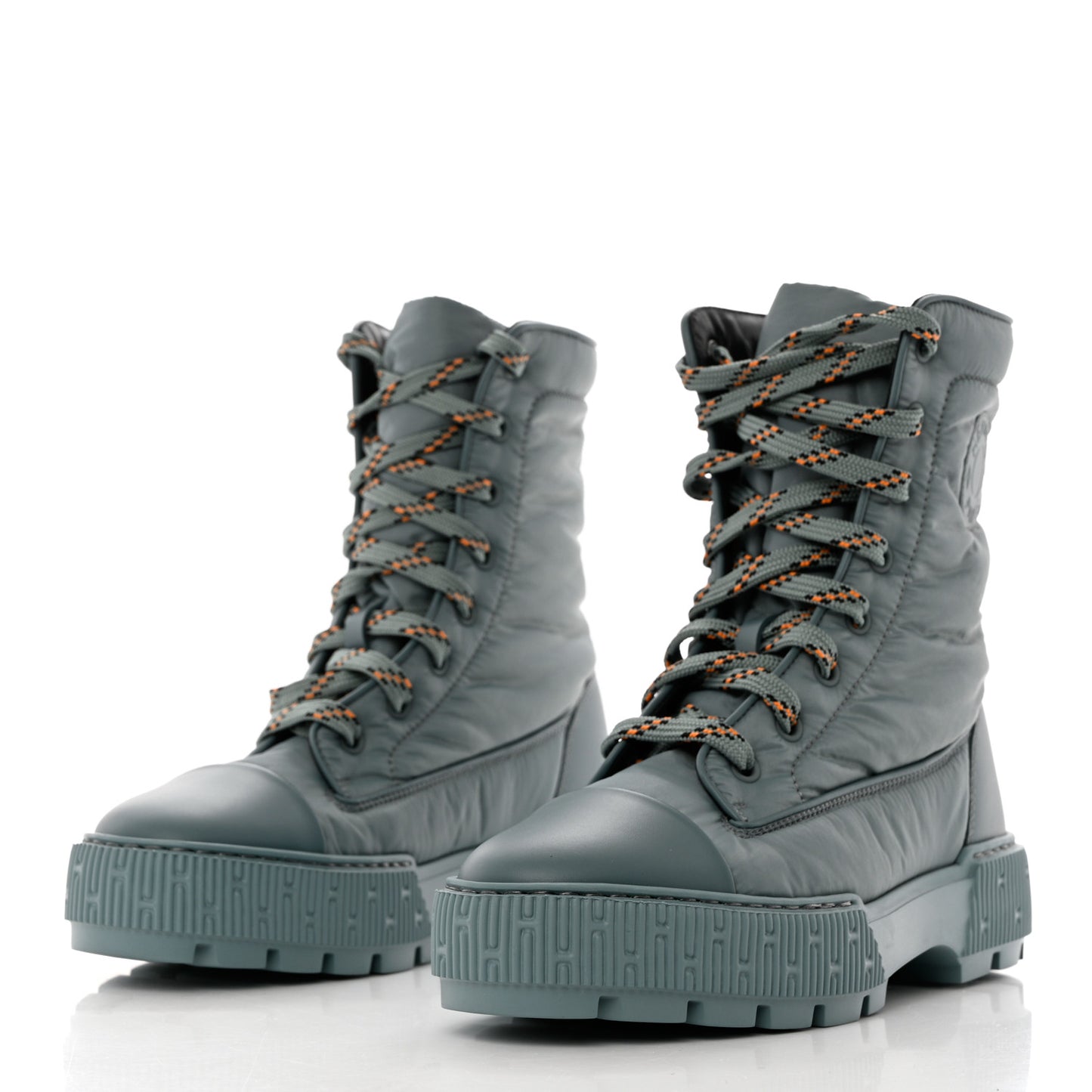 Calfskin Parachute Fresh Ankle Boots 37.5 Bleu Pinede