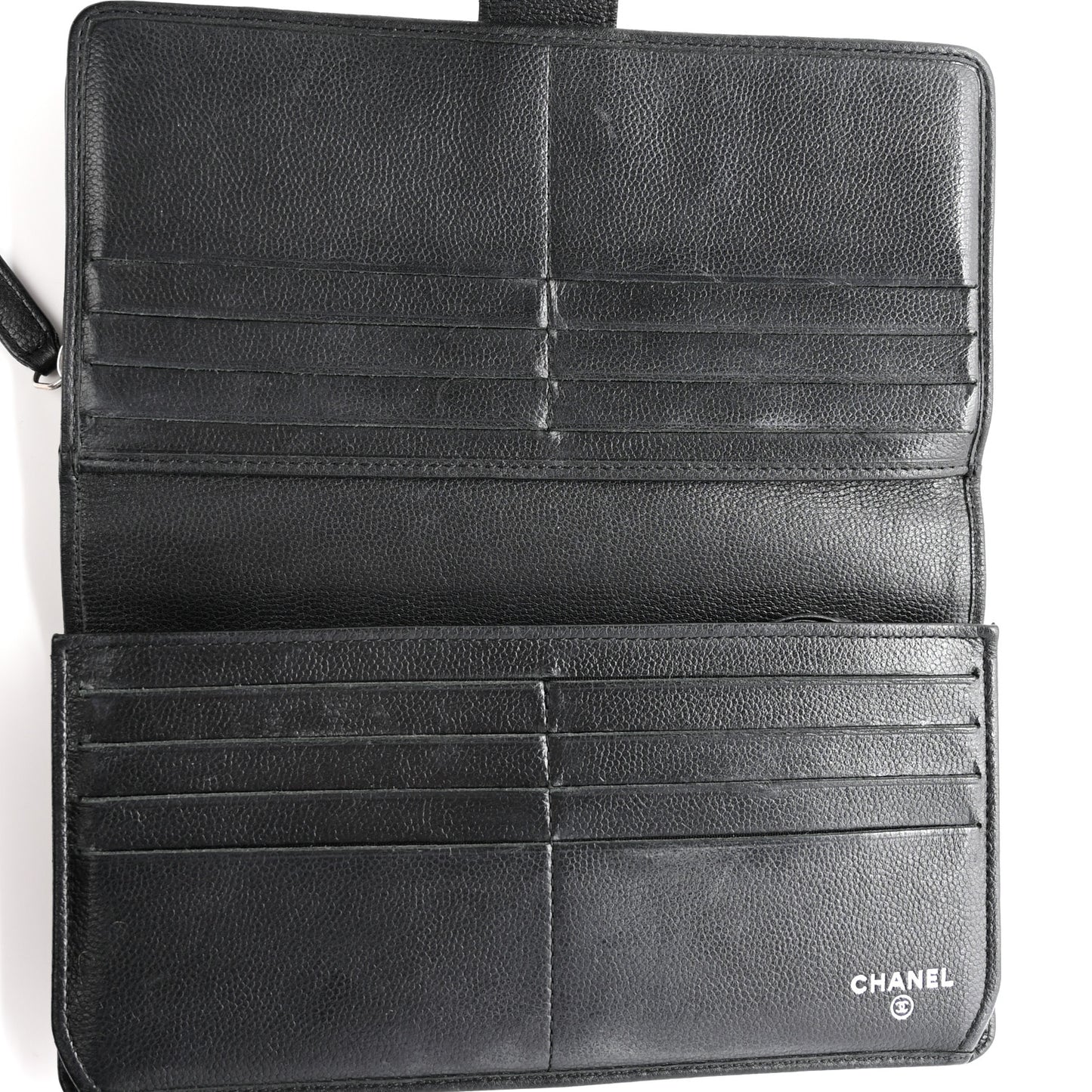Caviar Sevruga French Long Wallet Black