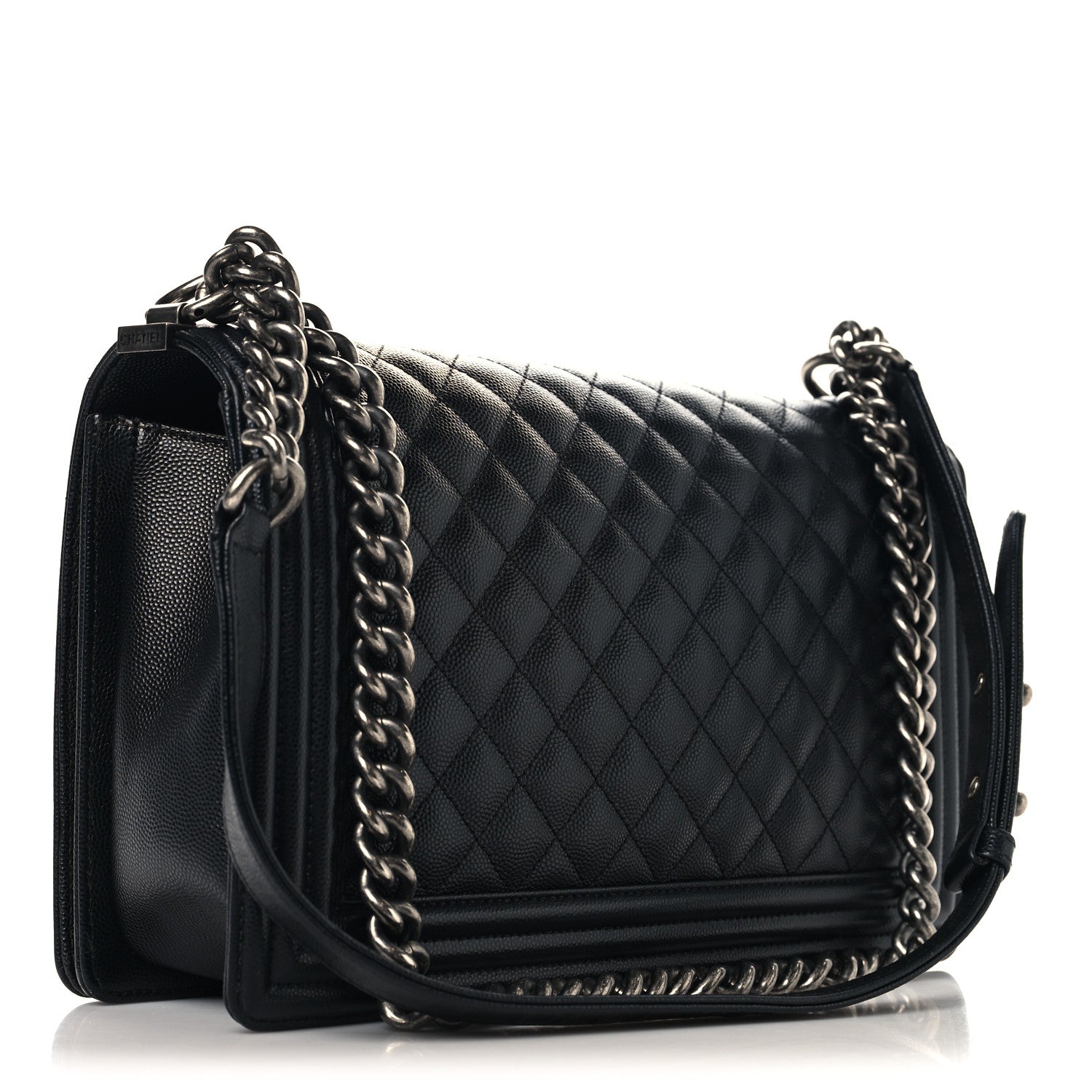 Chanel Caviar Quilted New Medium Boy Flap Black 2 of 9