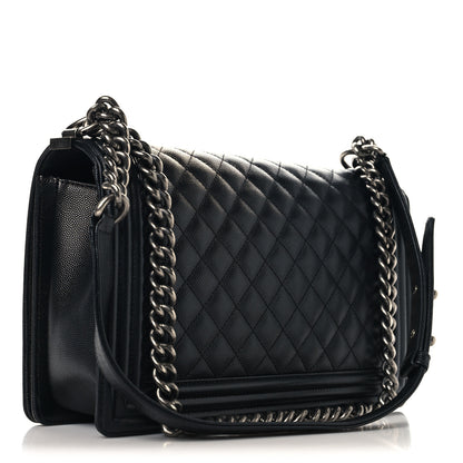 Chanel Caviar Quilted New Medium Boy Flap Black 2 of 9