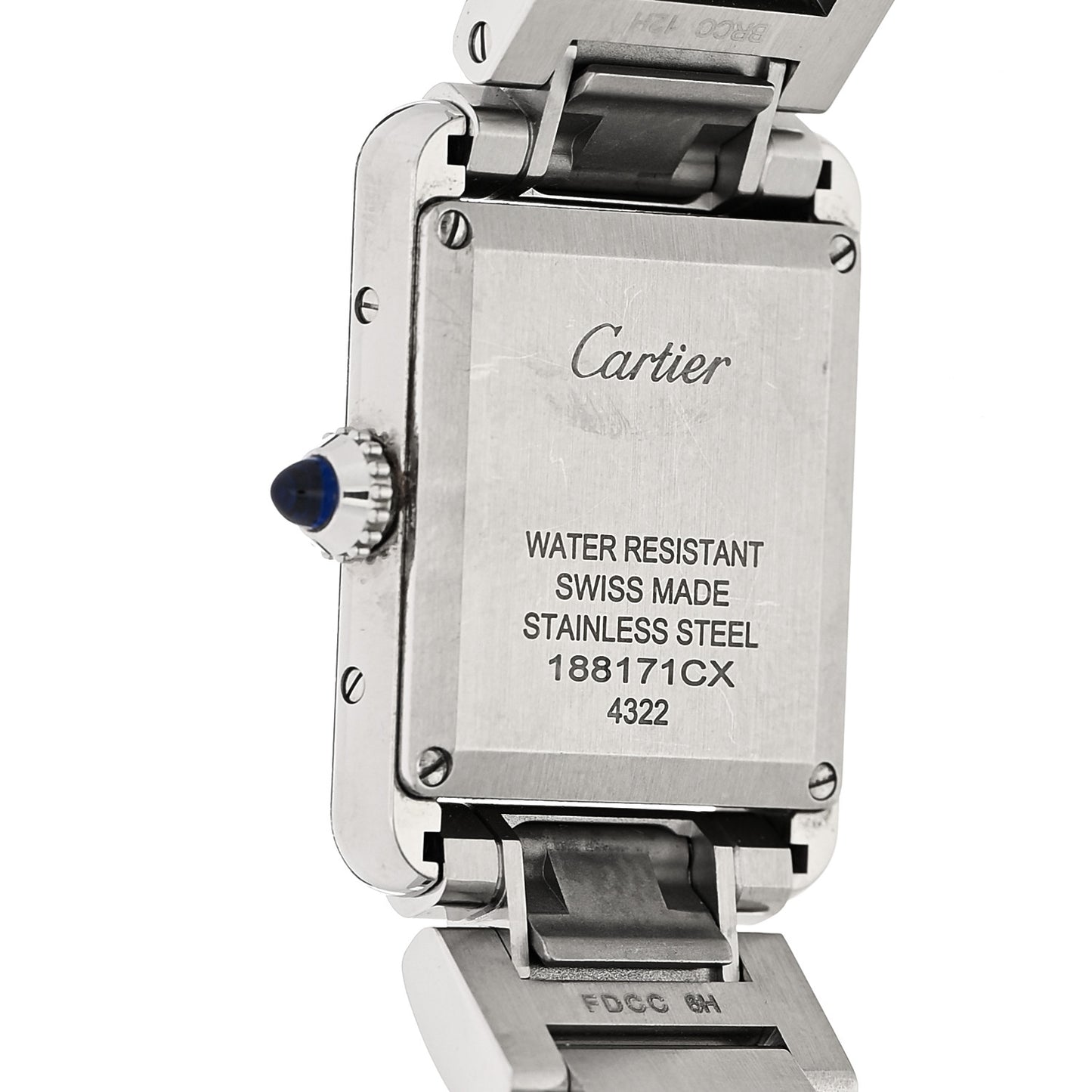 Stainless Steel 22mm Tank Must Quartz Watch