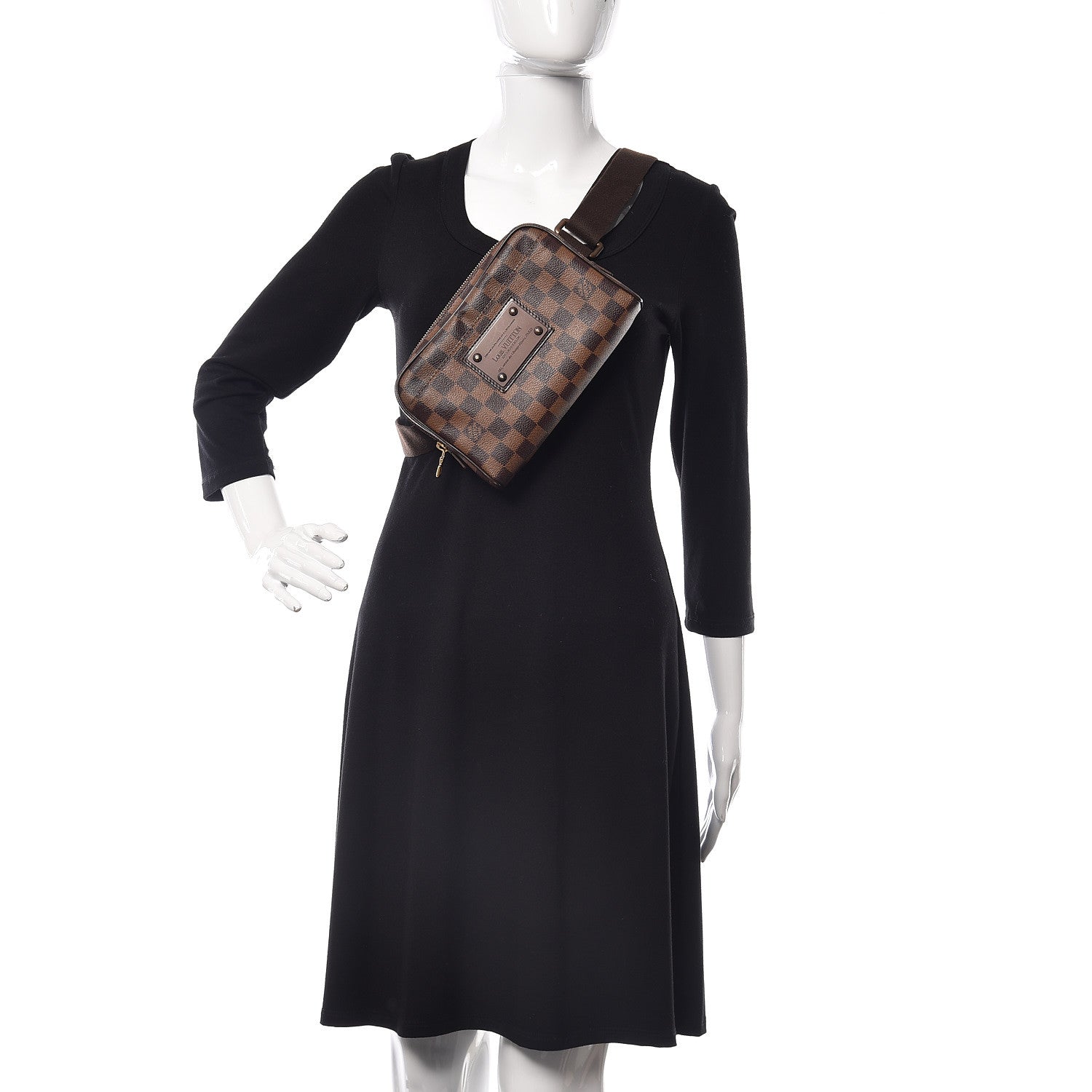 Louis Vuitton Damier Ebene Brooklyn Bum Bag 2 of 11