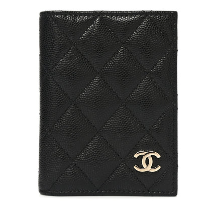 Chanel Caviar Quilted Card Holder Wallet Black 1 of 8