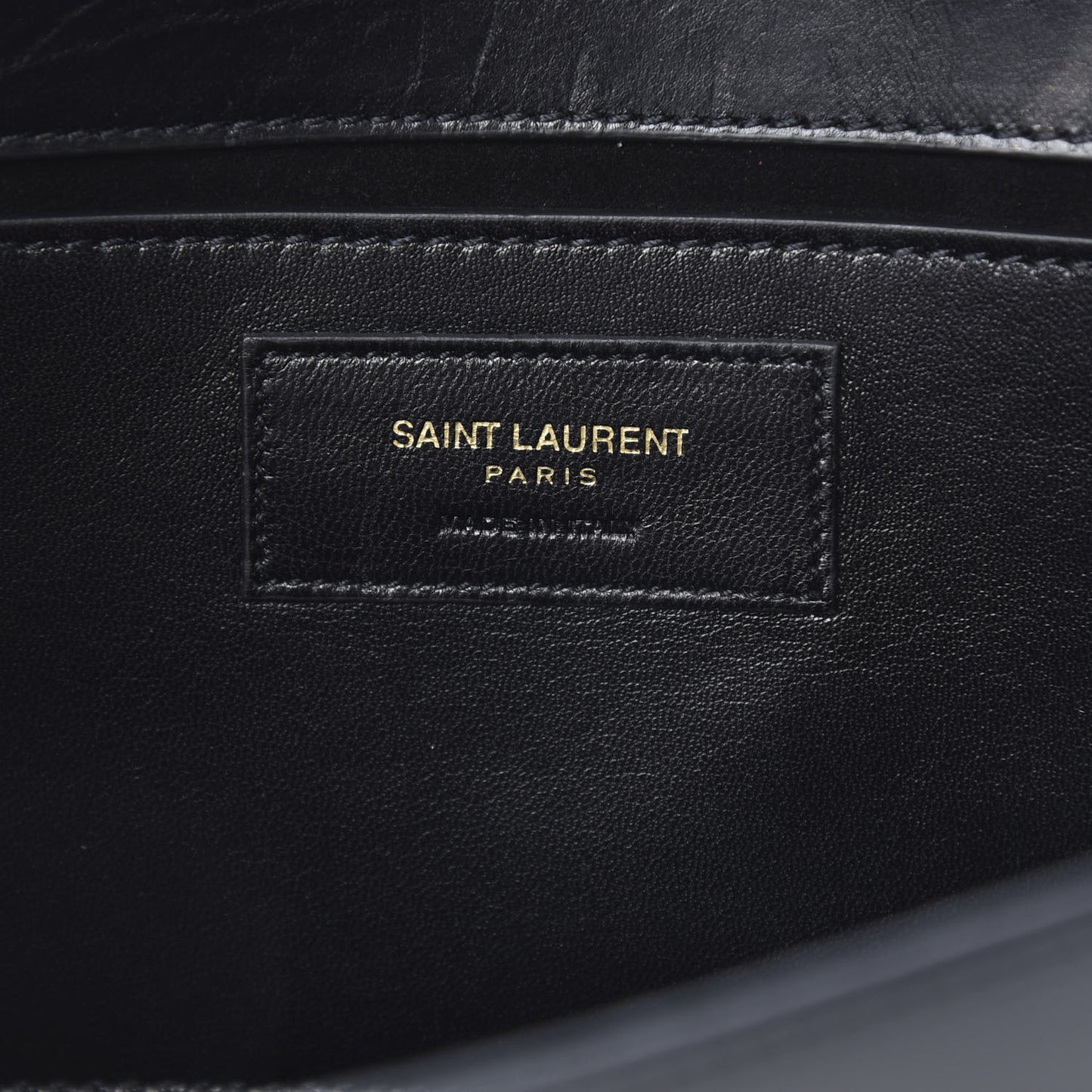 Calfskin Rope Monogram Cassandre Clutch Black