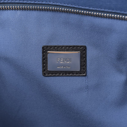 Fendi Vitello Elite Cuoio Monster Buggies Medium Roll Tote Black Multicolor Blue Cobalto 6 of 14