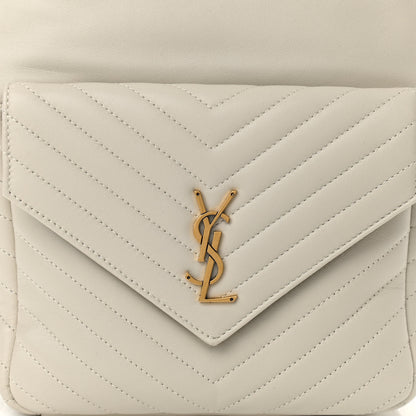 Saint Laurent Lambskin Matelasse Monogram Joe Backpack Cream 8 of 10