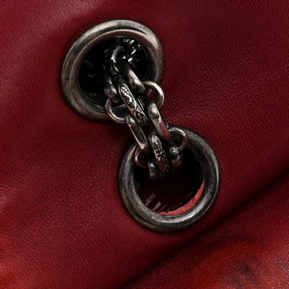 Chanel Distressed Patent Quilted 2.55 Reissue 227 Flap Raspberry Red 12 of 12