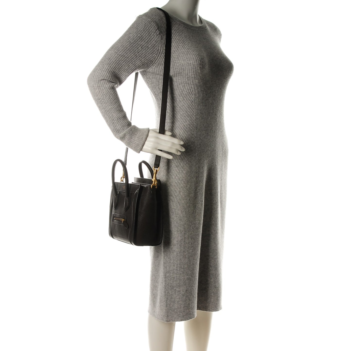 Goatskin Nano Luggage Dark Taupe