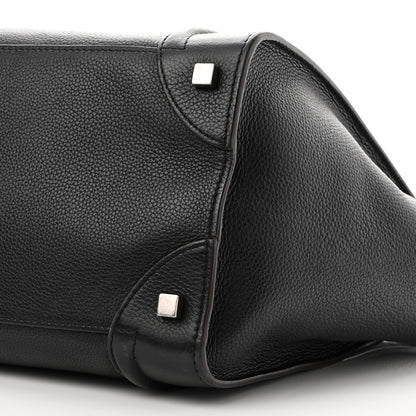 Celine Drummed Calfskin Mini Luggage Black 9 of 9