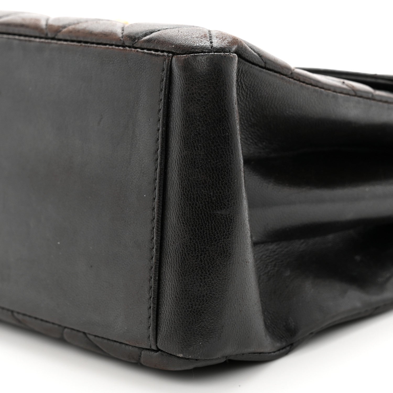 Chanel Lambskin Quilted CC Flap Shoulder Bag Black 10 of 13