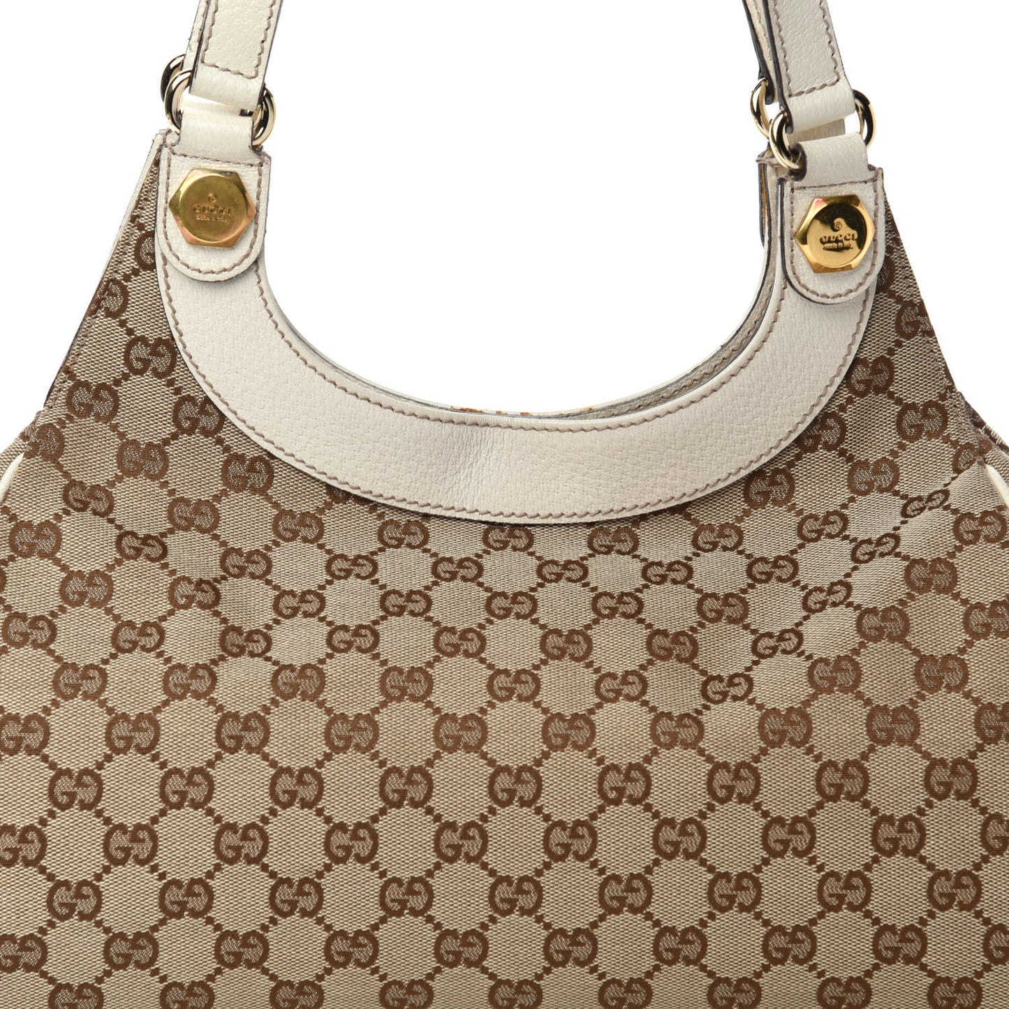 Monogram Medium Charmy Shoulder Bag Off White