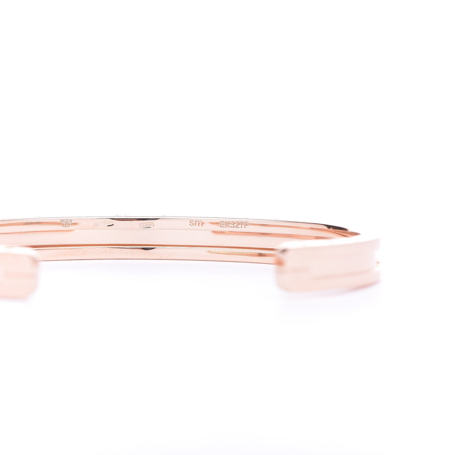 Bulgari 18K Rose Gold B.Zero1 Cuff Bracelet 4 of 6