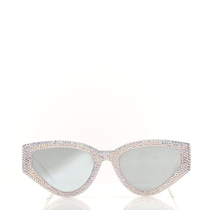 Christian Dior Acetate Crystal CatStyleDior1S Sunglasses Silver 2 of 7