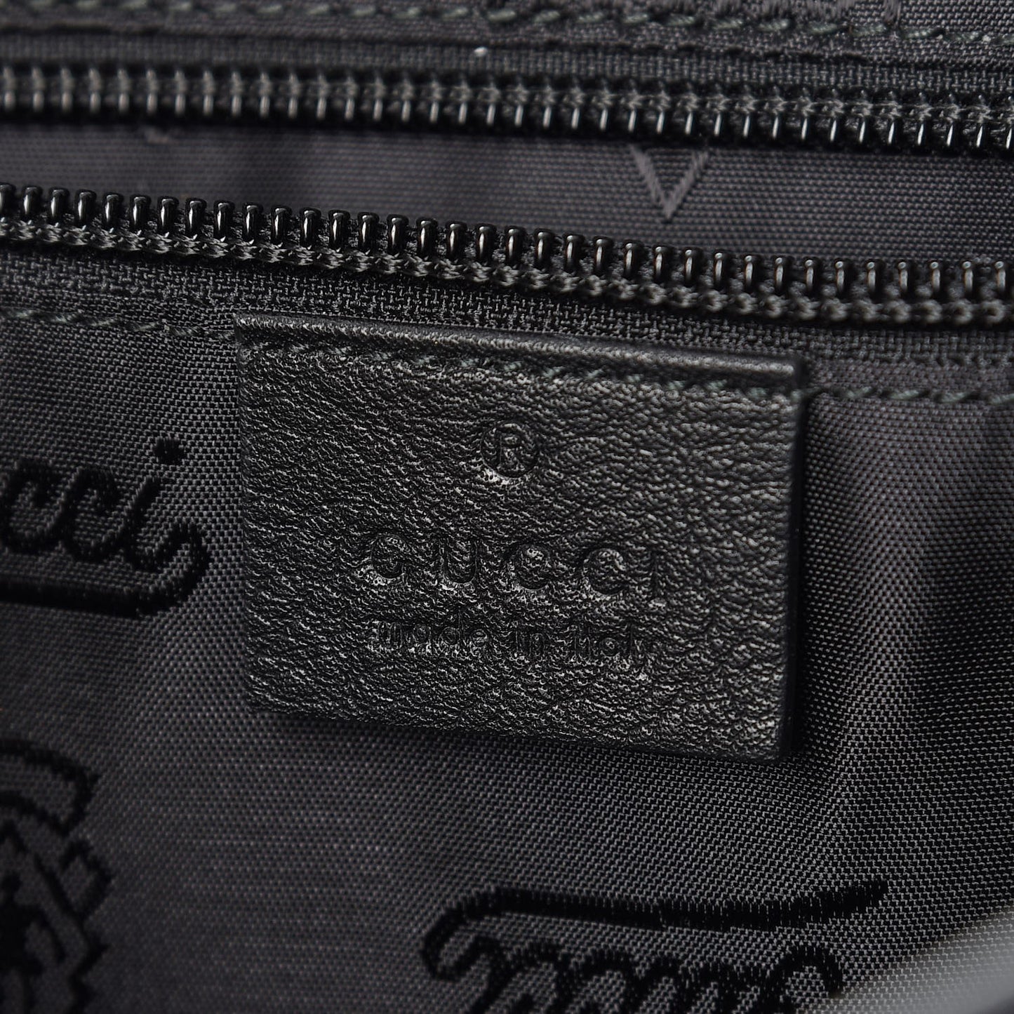 Guccissima Medium Flap Messenger Bag Black