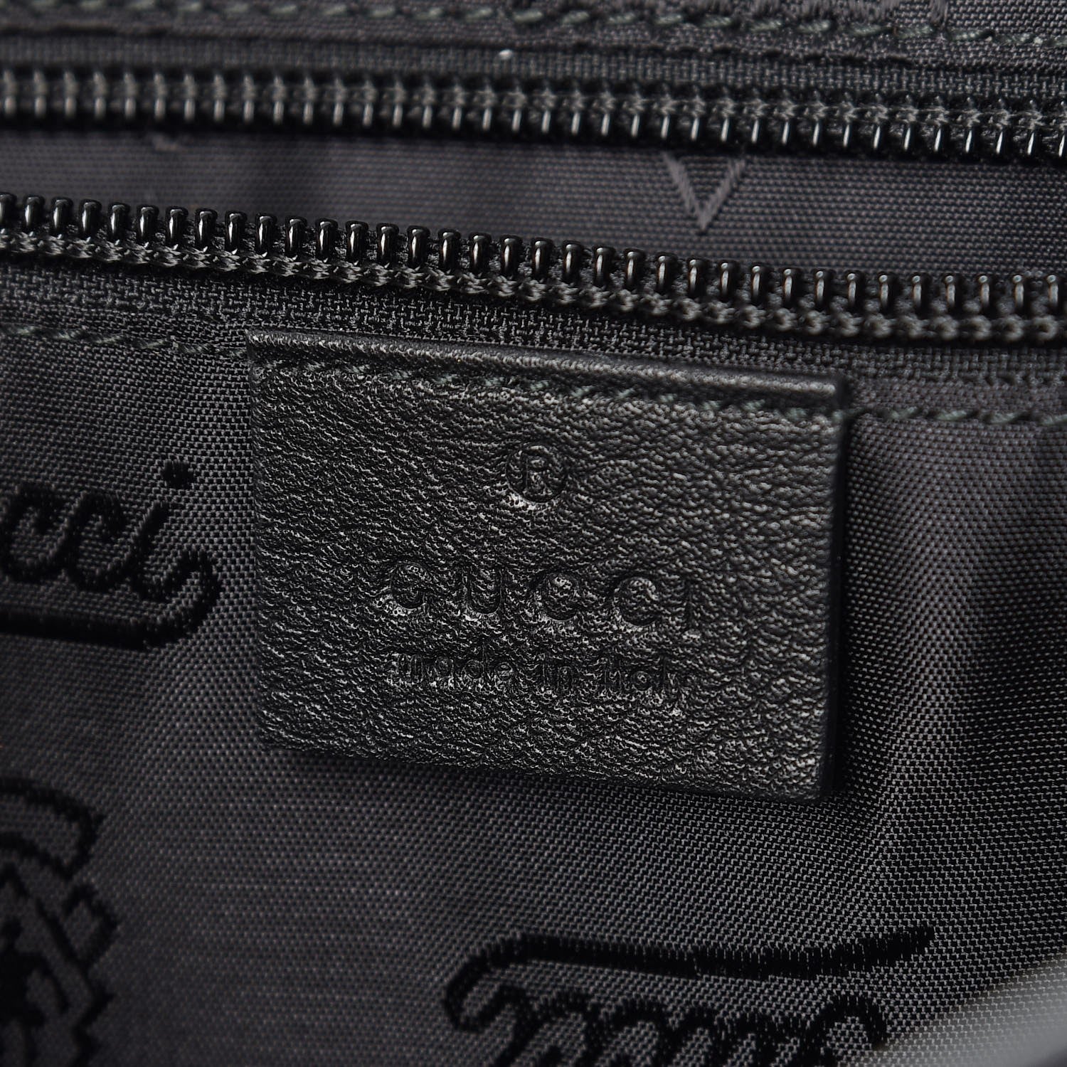 Gucci Guccissima Medium Flap Messenger Bag Black 6 of 9