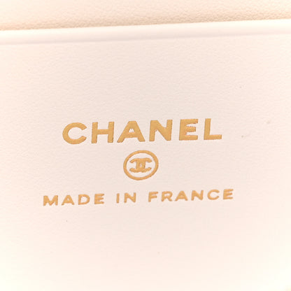 Chanel Caviar Quilted Top Handle Slim Vanity With Chain White 6 of 10