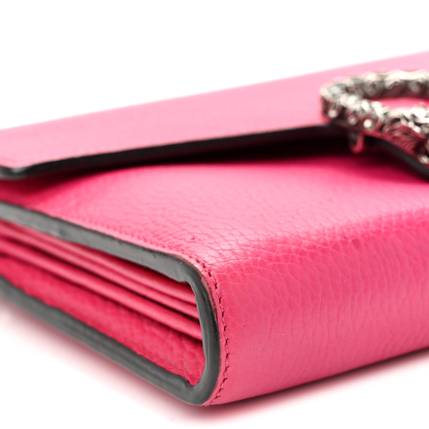 Gucci Dollar Calfskin Crystal Mini Dionysus Chain Wallet Box Pink 8 of 9
