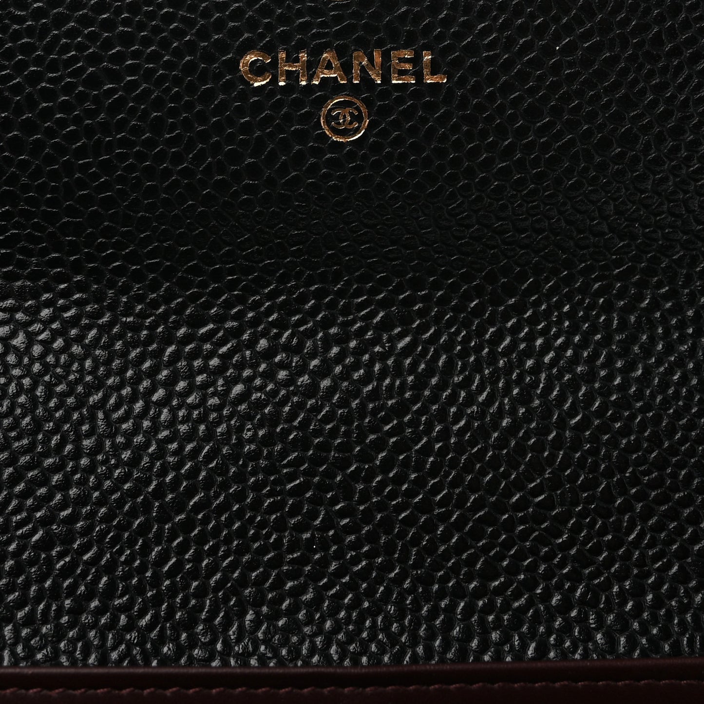 Caviar Quilted Large Gusset Flap Wallet Black