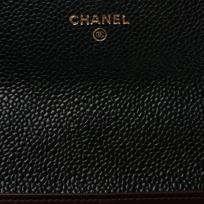 Chanel Caviar Quilted Large Gusset Flap Wallet Black 6 of 8