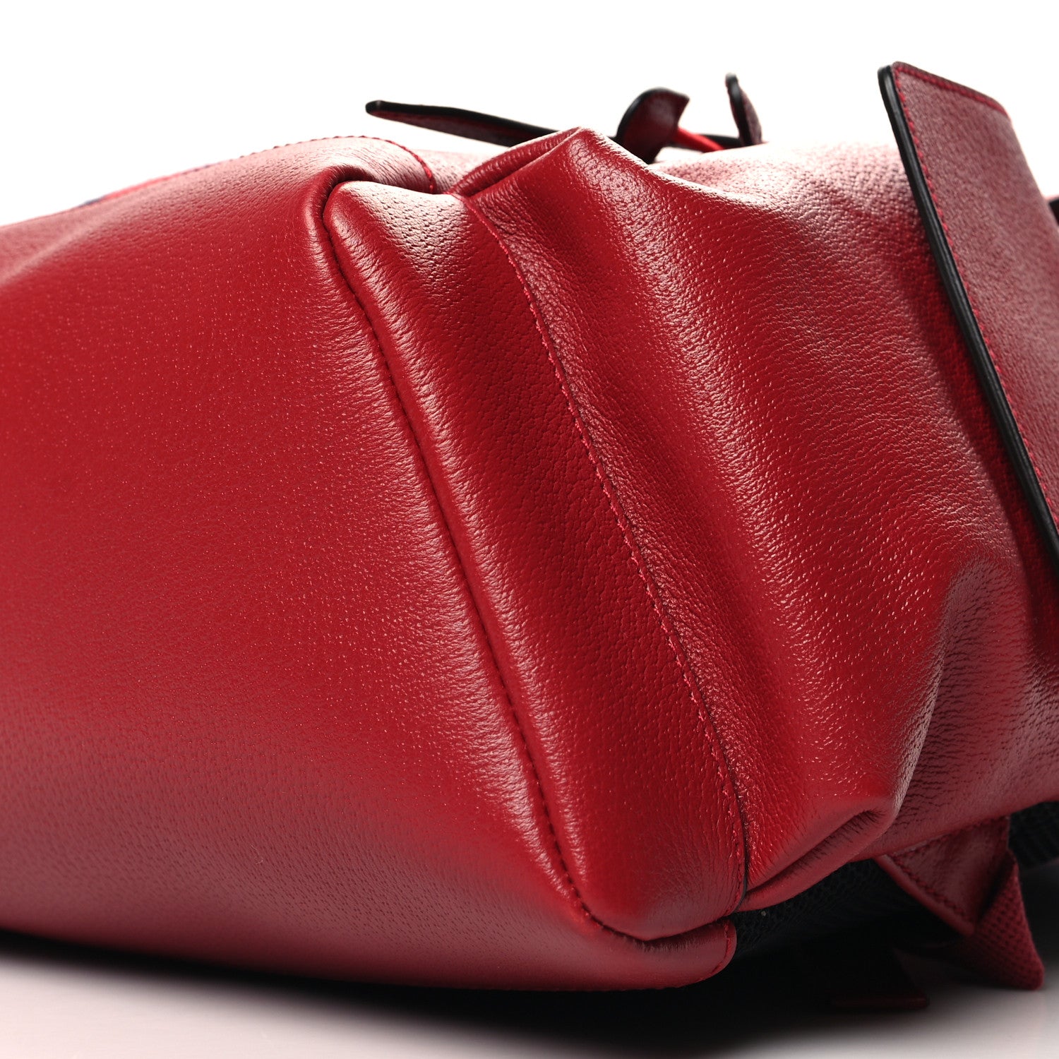 Gucci Grained Calfskin Medium Ophidia Double Buckle Backpack Red 10 of 10
