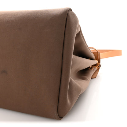 Hermes Military Toile Vache Hunter Herbag Cabine Zip 50 Etoupe Dune 11 of 11