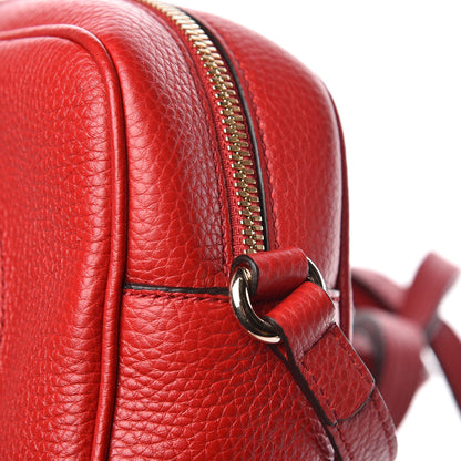 Gucci Pebbled Calfskin Small Soho Disco Bag Vibrant Red 11 of 11