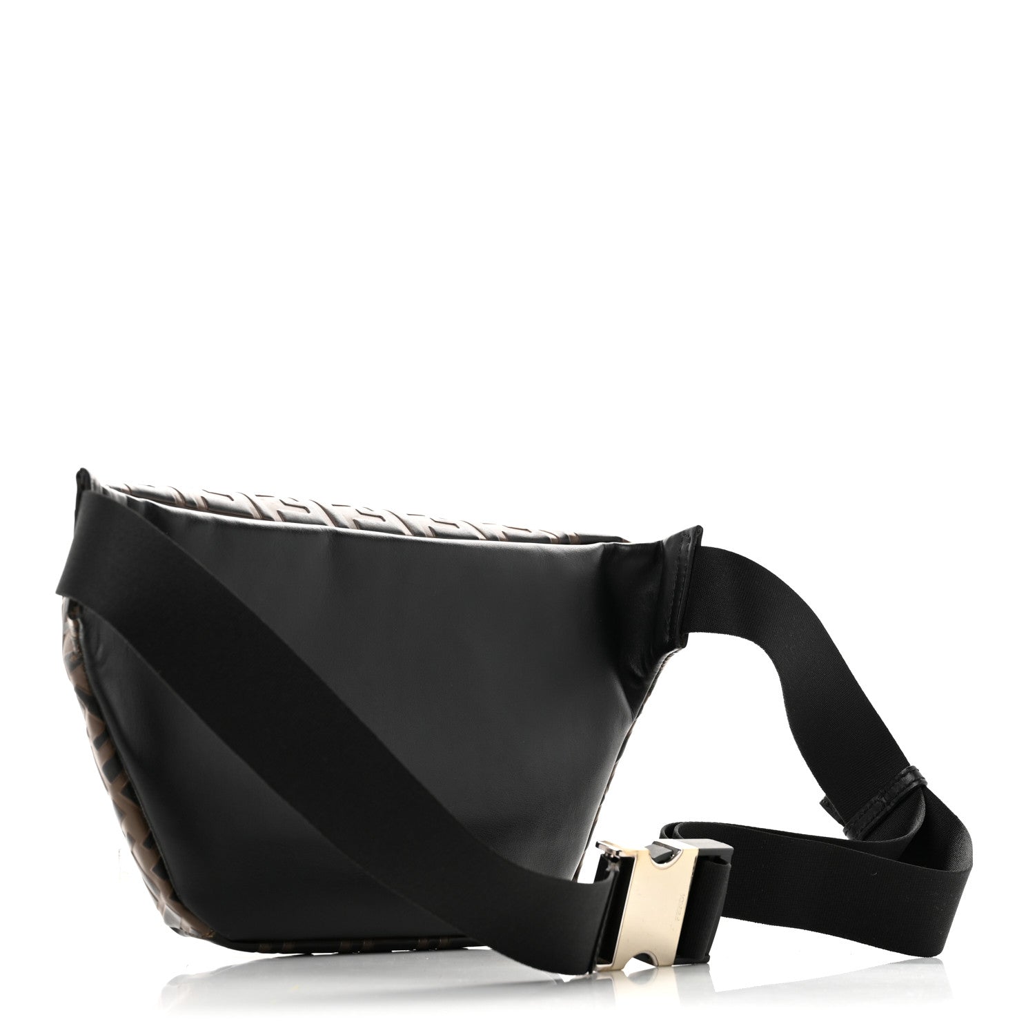 Fendi Vitello Century Bi-Color FF 1974 Embossed Belt Bag Maya Black 3 of 13