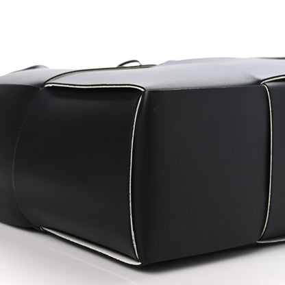 Bottega Veneta Nappa Maxi Intrecciato Medium Arco Tote Black White 9 of 10