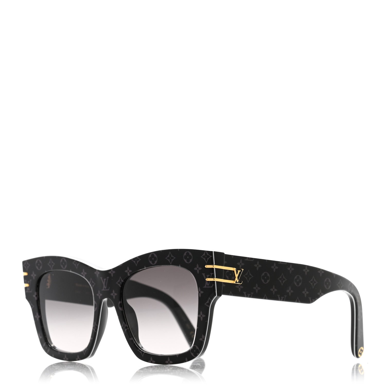 Louis Vuitton Acetate Blade Sunglasses Z1616W Black 1 of 8