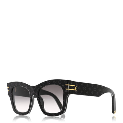 Louis Vuitton Acetate Blade Sunglasses Z1616W Black 1 of 8