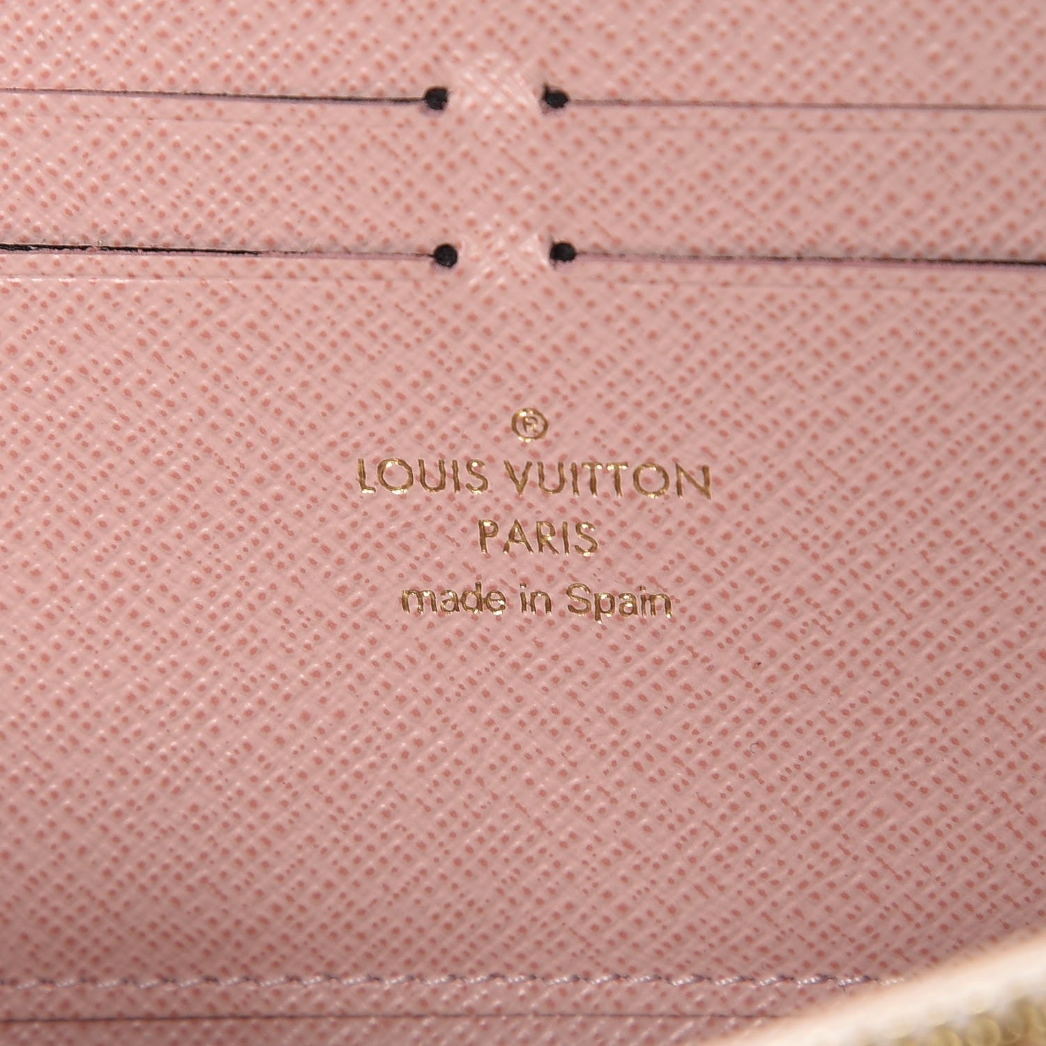 Louis Vuitton Damier Azur Clemence Wallet Rose Ballerine 7 of 9