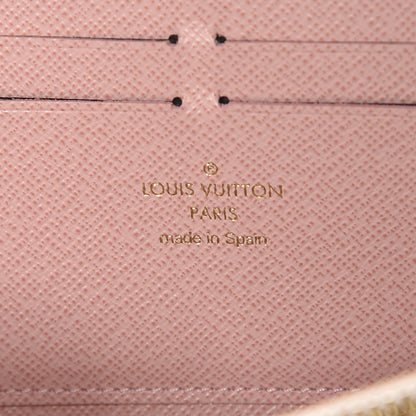 Louis Vuitton Damier Azur Clemence Wallet Rose Ballerine 7 of 9