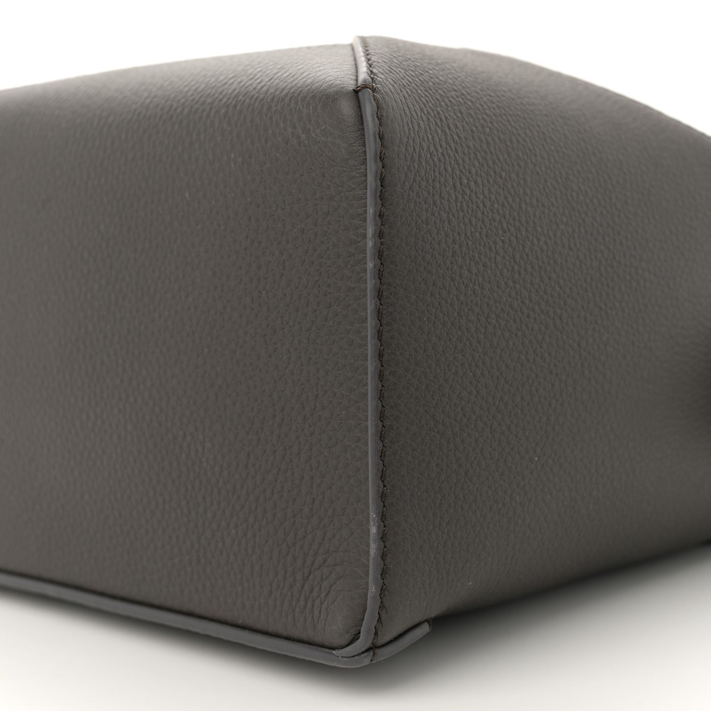 Soft Grained Calfskin Small Puzzle Edge Bag Dark Grey