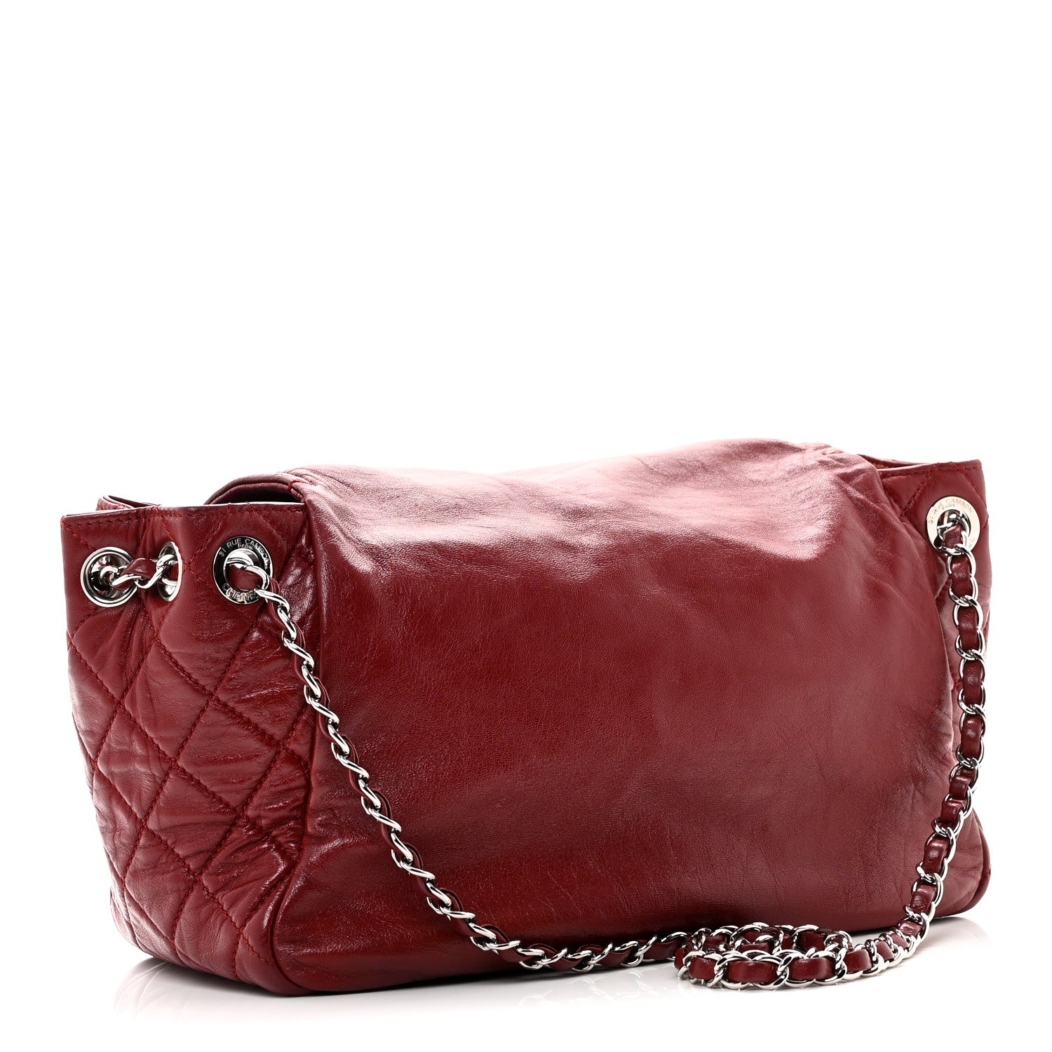 Chanel Lambskin Medium Rock and Chain Flap Red 3 of 10