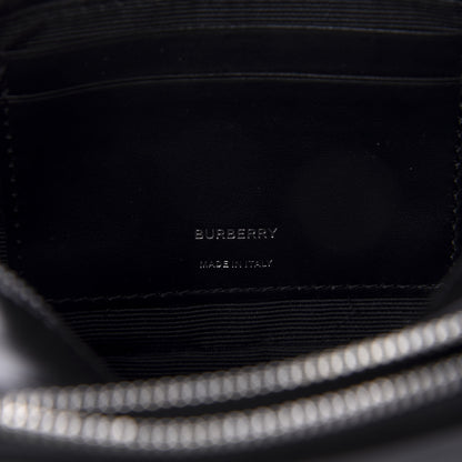 Burberry Coated Canvas Horseferry Print Micro Camera Bag Black 8 of 10