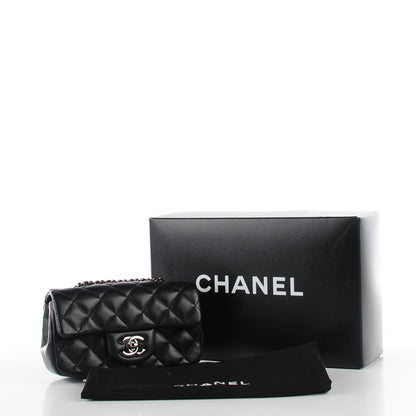 Chanel Lambskin Quilted Extra Mini Flap Black 5 of 9