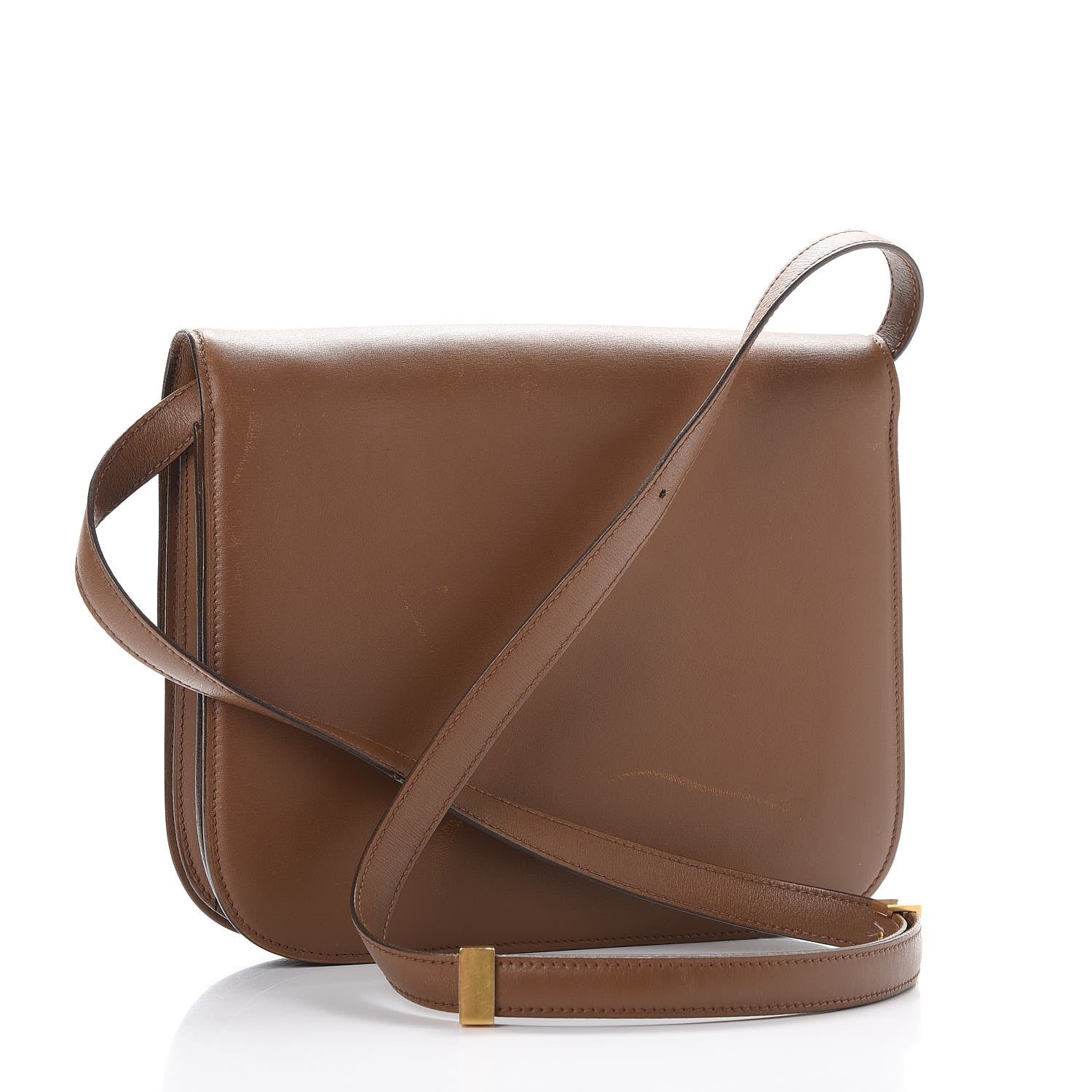 Celine Box Calfskin Medium Classic Box Flap Bag Camel 3 of 17